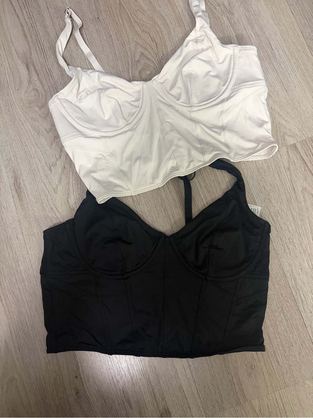 Gilly Hicks Longline Underwire Bralettes in White & Black